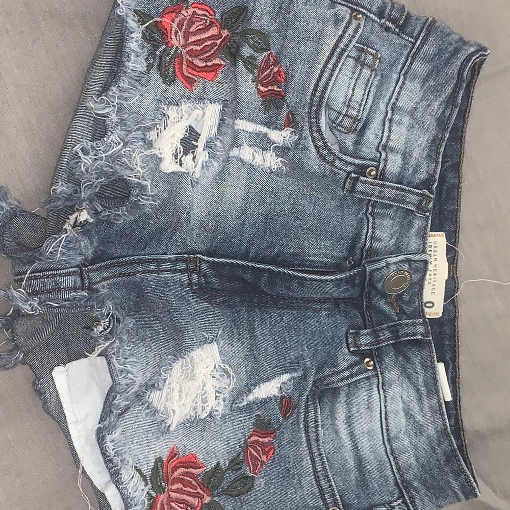 Denim shorts